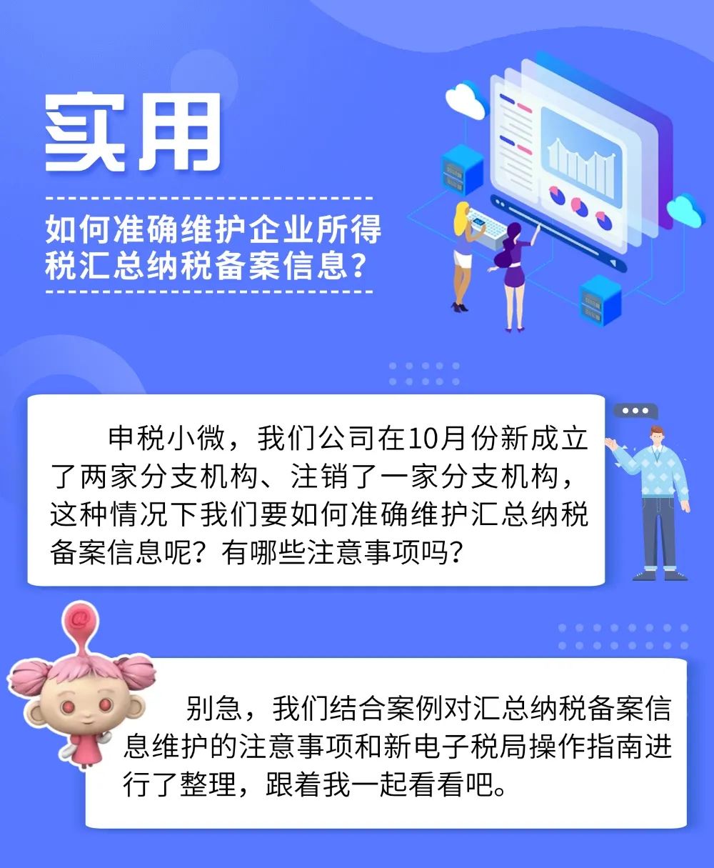 如何准确维护企业所得税汇总纳税备案信息