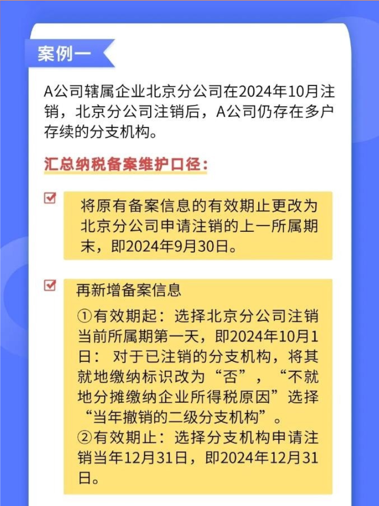 如何准确维护企业所得税汇总纳税备案信息？