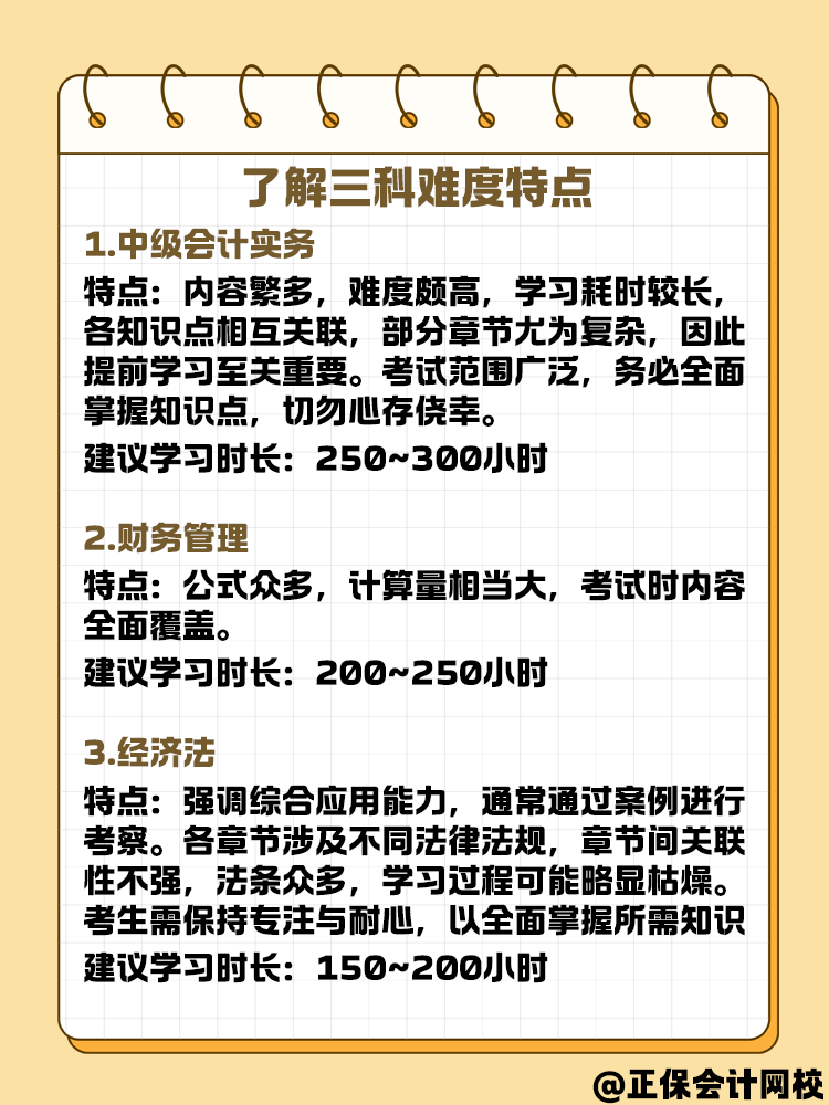 中级会计备考学习方法与规划 可以这样安排！